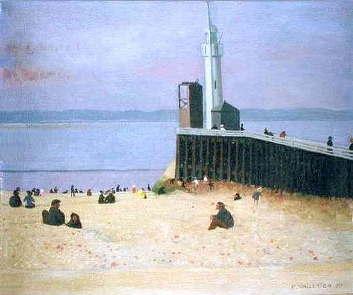 La jet&eacute;e &agrave; Honfleur  par F&eacute;lix Vallotton