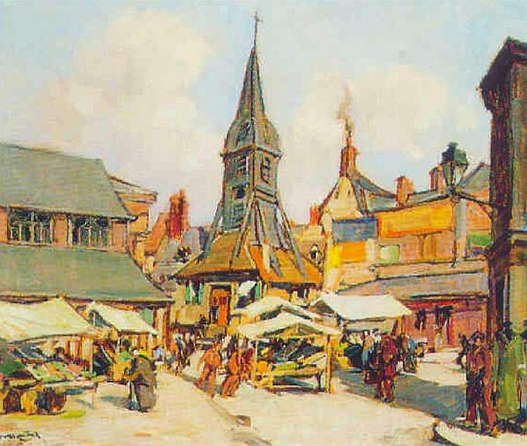 March&eacute; &agrave; Honfleur Louis Vigon