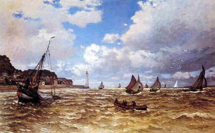 L'estuaire de la Seine  &agrave; Honfleur  par Claude Monet 