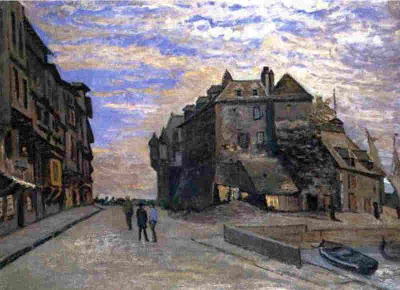 La Lieutenance &agrave; Honfleur  par Claude Monet 