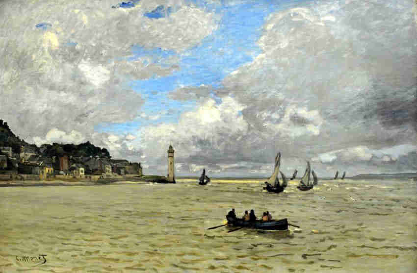 Le phare de Honfleur  par Claude Monet 