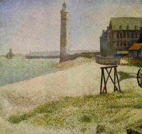 l'hospice et le phare de Honfleur  par Gerges Seurat