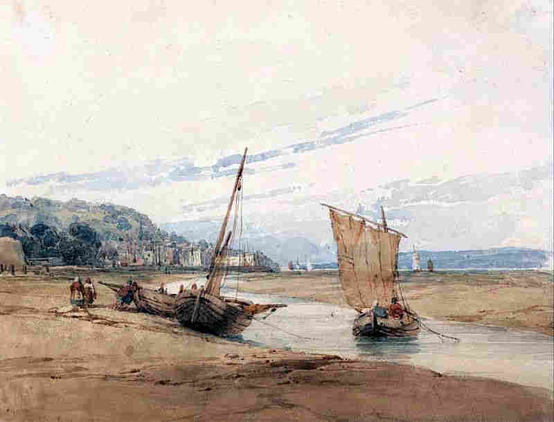 Pr&egrave;s d'Honfleur par Richard Parkes Bonington