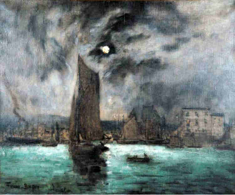 Le retour au port de Honfleur par Franck Myers Boggs