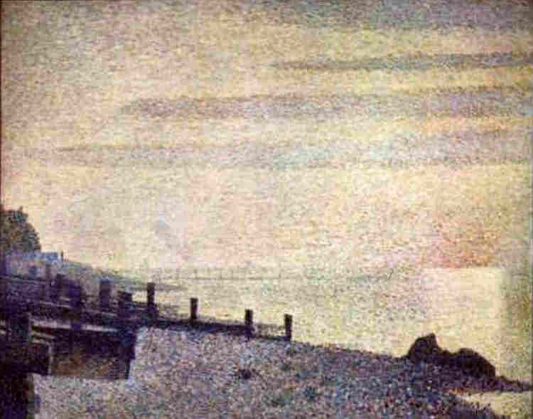 Les boucles de la Sien &agrave; Honfleur par Gerges Seurat