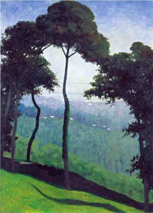 Vue de Honfleur  par F&eacute;lix Vallotton