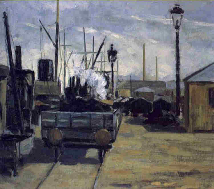 Wagonnets &agrave; Honfleur par Henri Gu&eacute;rard