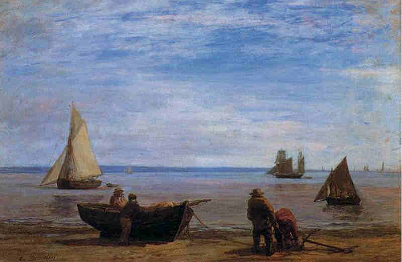 Environs de Honfleur par Eug&egrave;ne Boudin