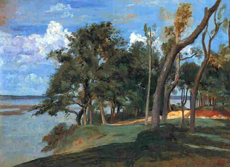 La c&ocirc;te de Gr&acirc;ce &agrave; Honfleur par Camille Corot