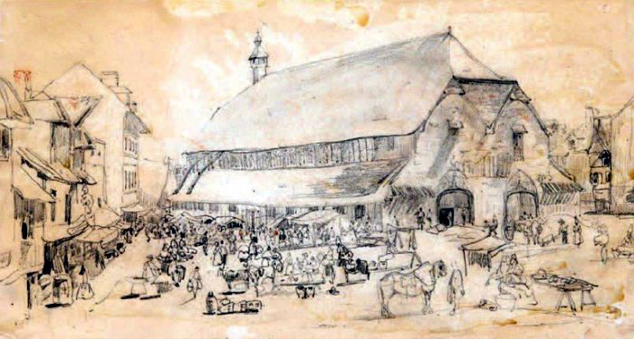 Rue de la Bavolle &agrave; Honfleur  par Claude Monet 