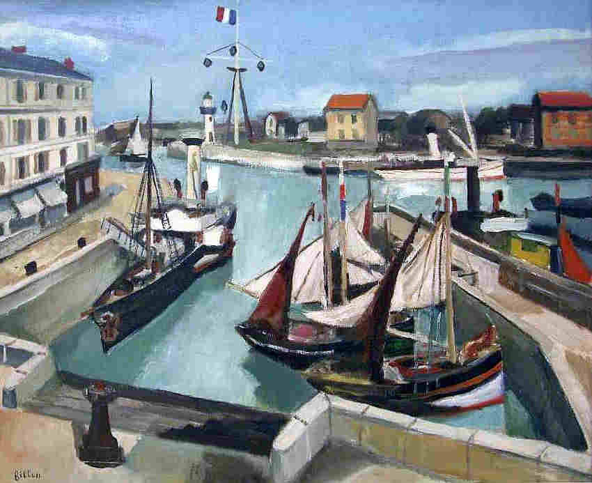 Le port de Honfleur par Arthur Fillon