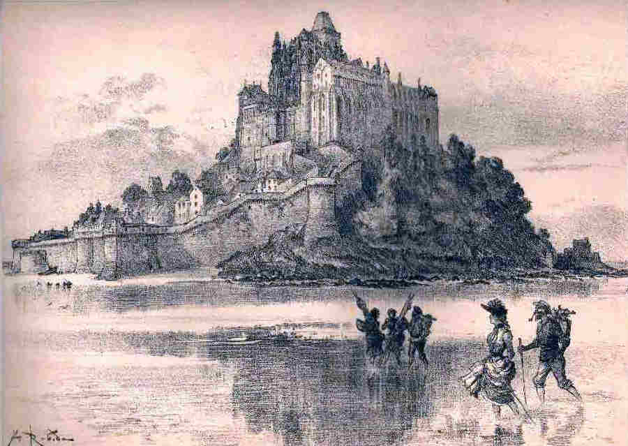 Mont Saint-Michel par Albert Robida