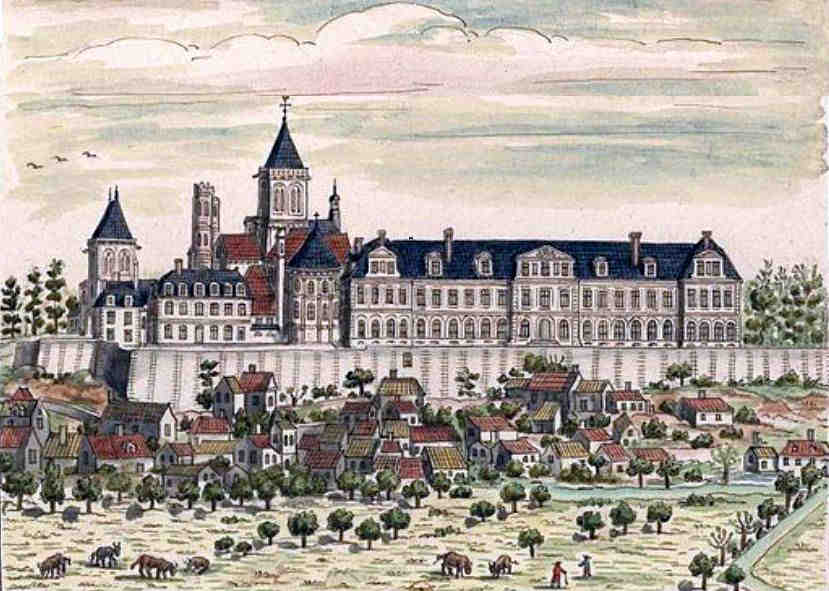 Abbaye aux Dames de Caen en 1702