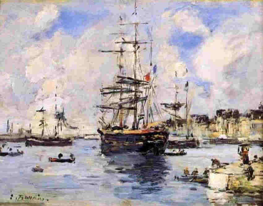Le Havre l'avant port Eugene Boudin