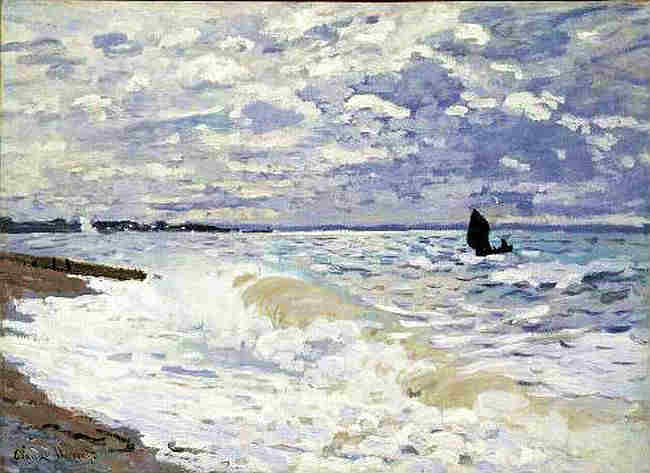 Le Havre, la mer  par Claude Monet