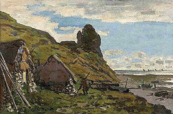 Cabanes &agrave; Sainte Adresse par Claude Monet