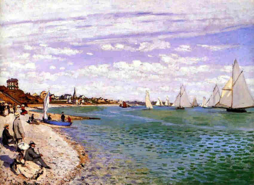 R&eacute;gates &agrave; Sainte Adresse par Claude Monet
