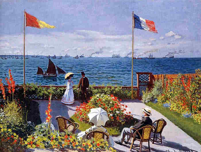 Terrasse &agrave; Sainte Adresse Claude Monet