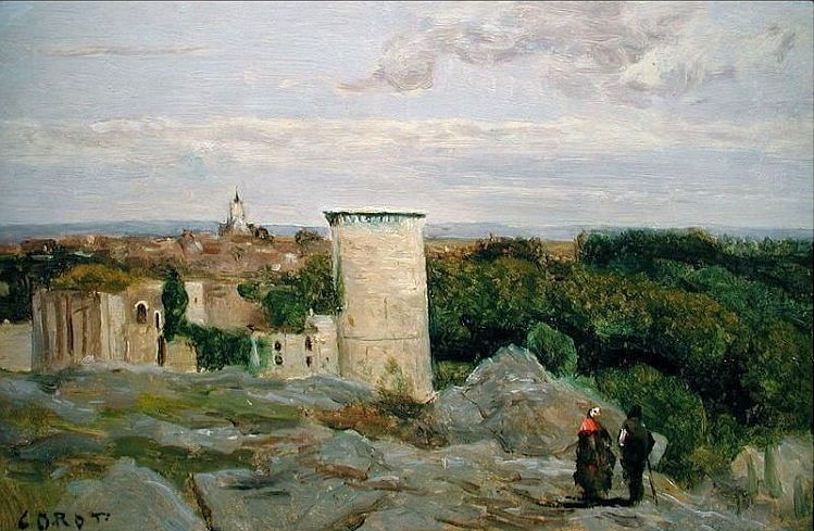 Falaise  par Camille Corot