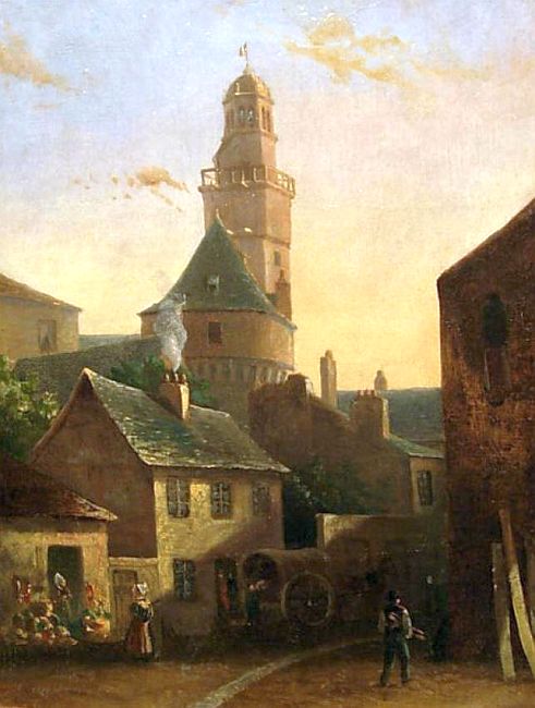Tour de l'Horloge &agrave; Vire par Jean Cazabon
