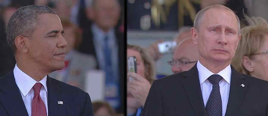 Putin and Obama 70 years d-day