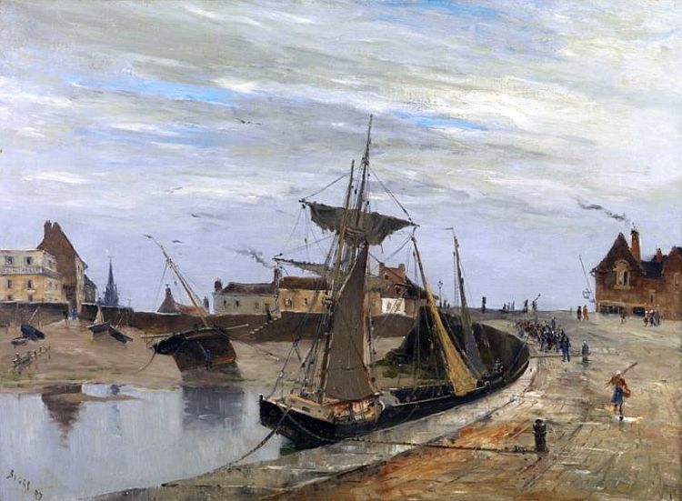 Navires &agrave; Barfleur par Frank Myers Boggs