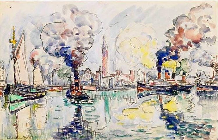 Cherbourg par Paul Signac