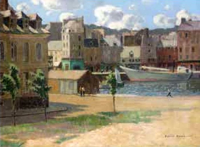 Port de Cherbourg par Emile Dor&eacute;