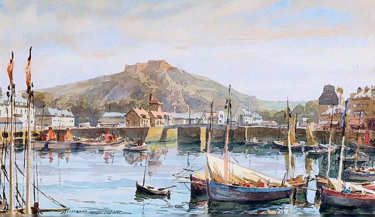 Le port de Cherbourg par Jean Labb&eacute;