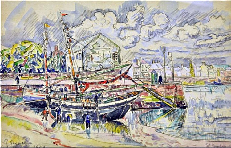 Barfleur par Paul Signac