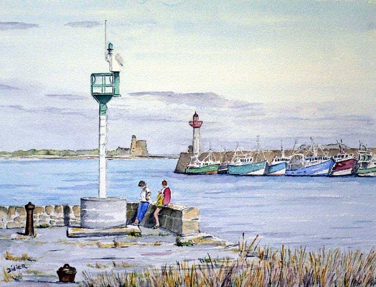 tatihou vue de St-Vaast-la-Hougye par Didier Ruppe-Rolland