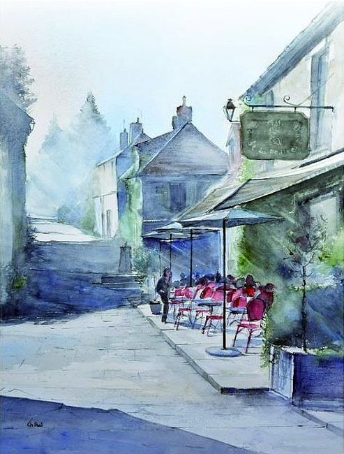 Aubeerge des peintres &agrave; St-Ceneri-le-Gerei par Charles Ruel 