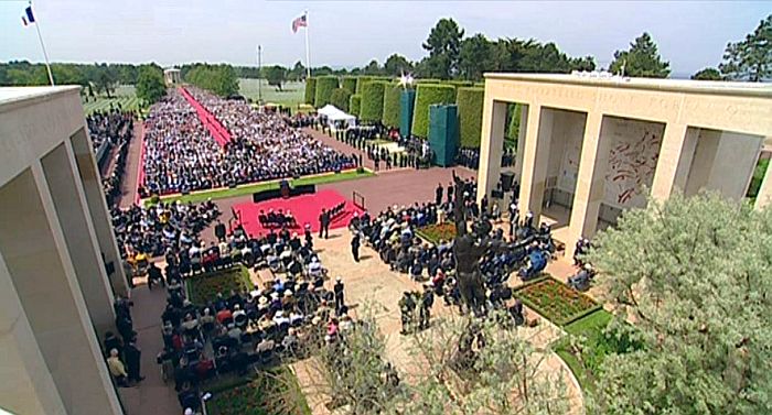 Obama on D Day Normandy France