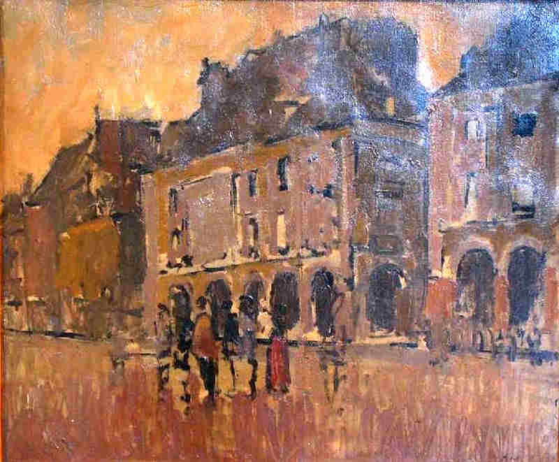 Les arcades de la  bourses &agrave; Dieppe  par Walter Sickert