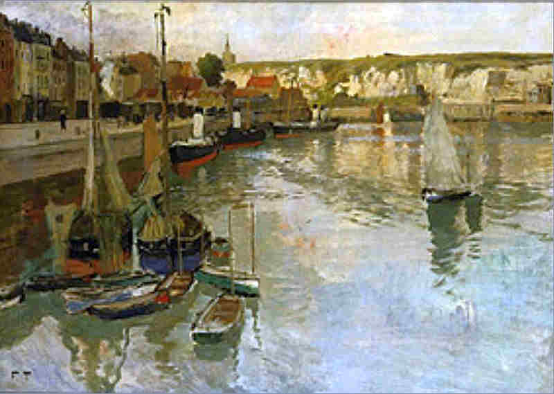 Au port de Dieppe par Frits Thaulow