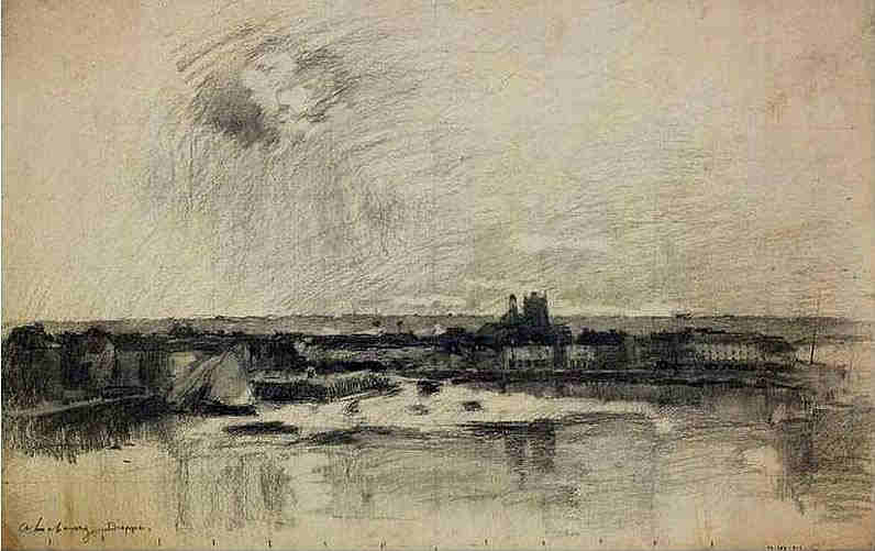 L'avant-port de Dieppe par Albert Lebourg