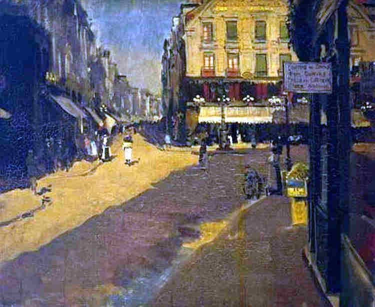 Le caf&eacute; des Tribunaux &agrave; Dieppe par Walter Sickert