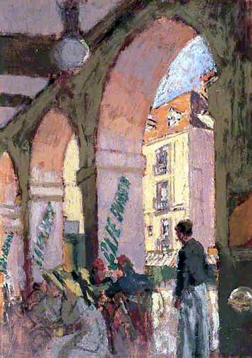 Le caf&eacute; des Arcades &agrave; Dieppe ou caf&eacute; Suisse  par Walter Sickert