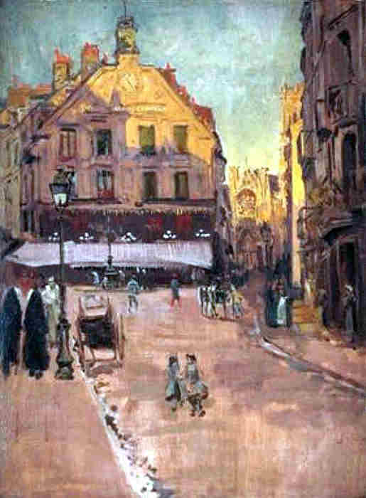 Le caf&eacute; des Tribunaux &agrave; Dieppe par Walter Sickert