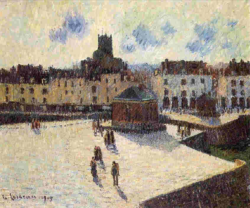 Quai &agrave; Dieppe par Gustave Loiseau