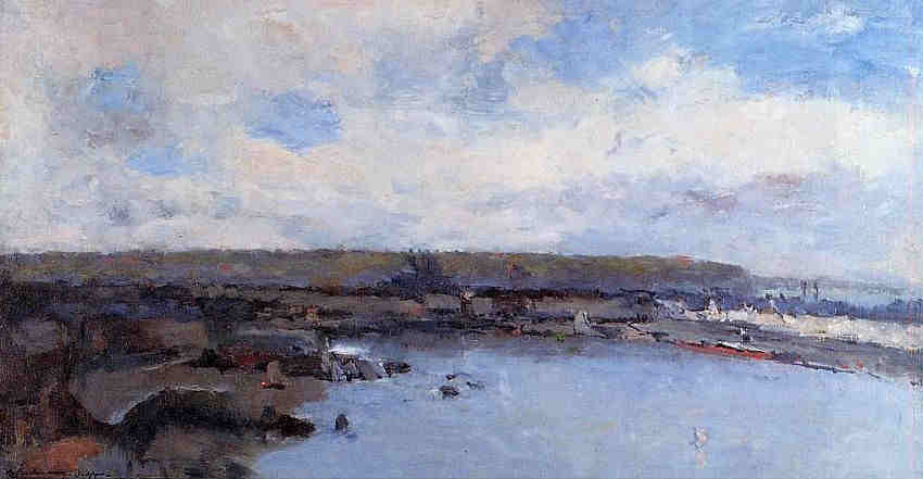 Dieppe  le bassin par Albert Lebourg