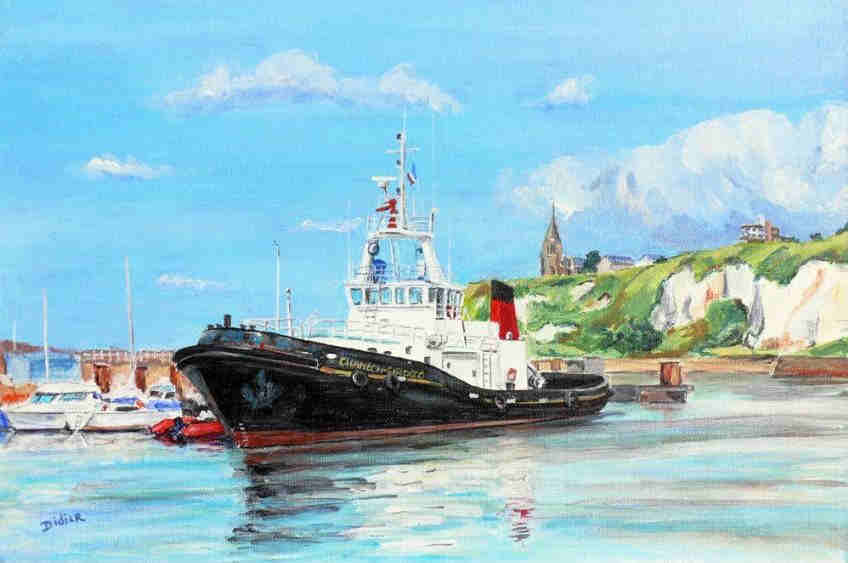 Le cambo Sirocco dans le port de Dieppe par Didier Ruppe-Rolland