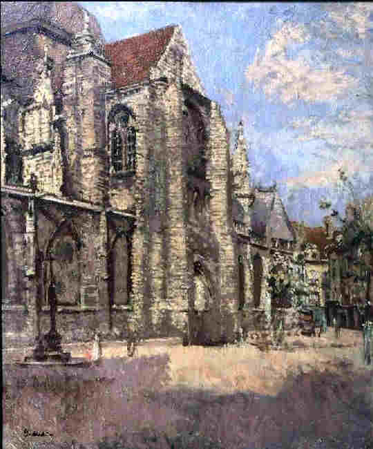 L'&eacute;glise St-Jacques, portail sud, &agrave; Dieppe par Walter Sickert