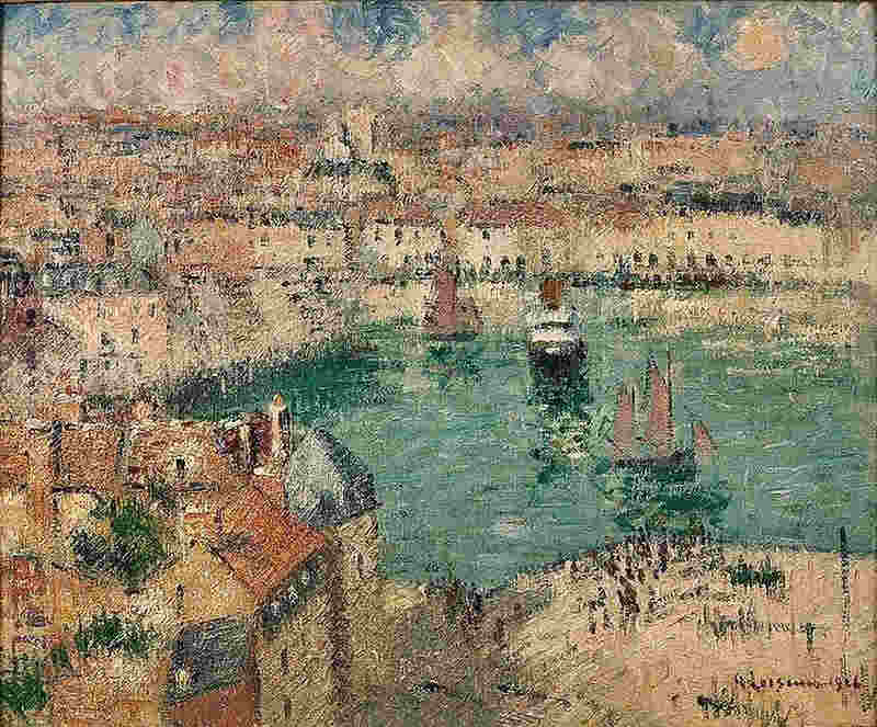 Le port de Dieppe par Gustave Loiseau