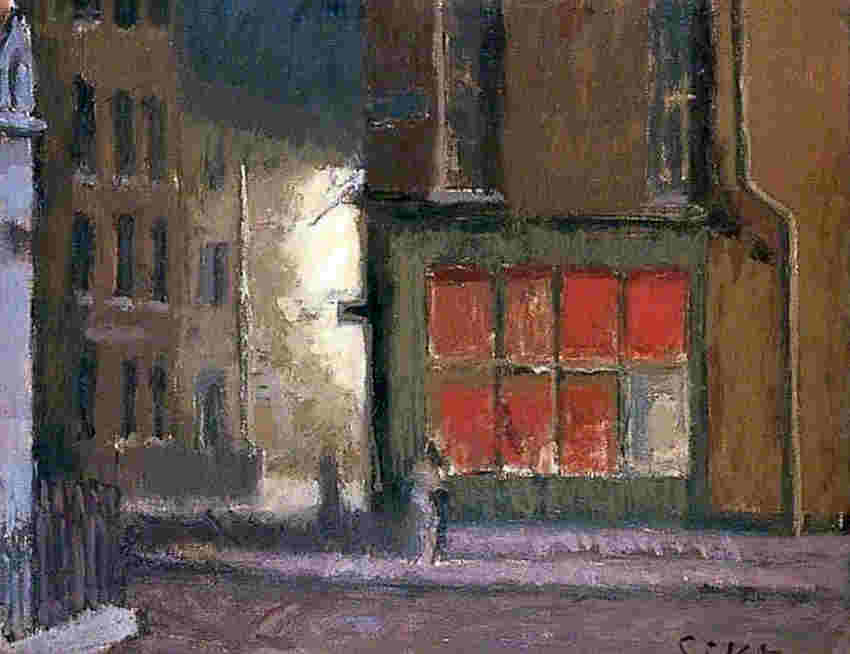 L'h&ocirc;tel du Commerce &agrave; Dieppe  par Walter Sickert