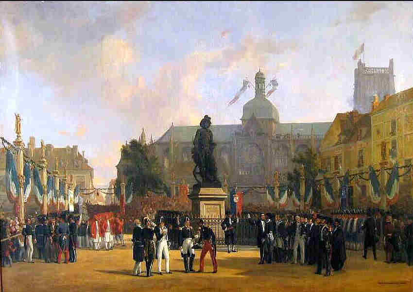Inauguration de la statue de Duquesne &agrave; Dieppe par Jacques Guiaud