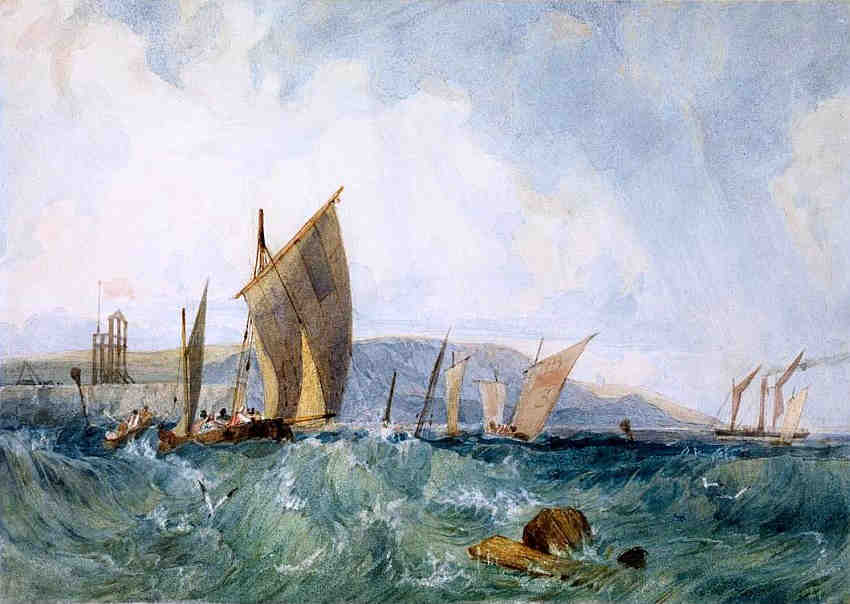 Navigation au large de Dieppe par Richard Parkes Bonington