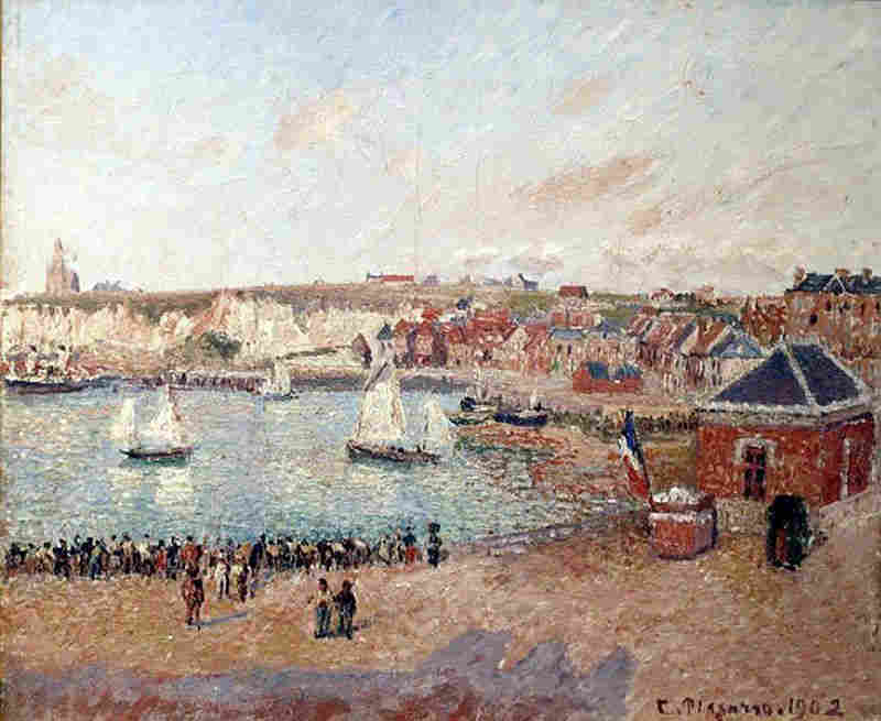 Vue de l'avant-port de Dieppe par Camille Pissaro