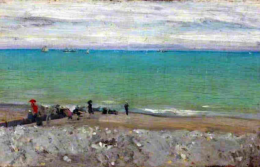 La plage de Dieppe par Walter Sickert