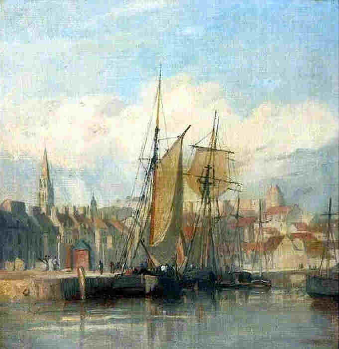 Le port de Dieppe par Richard Parkes Bonington